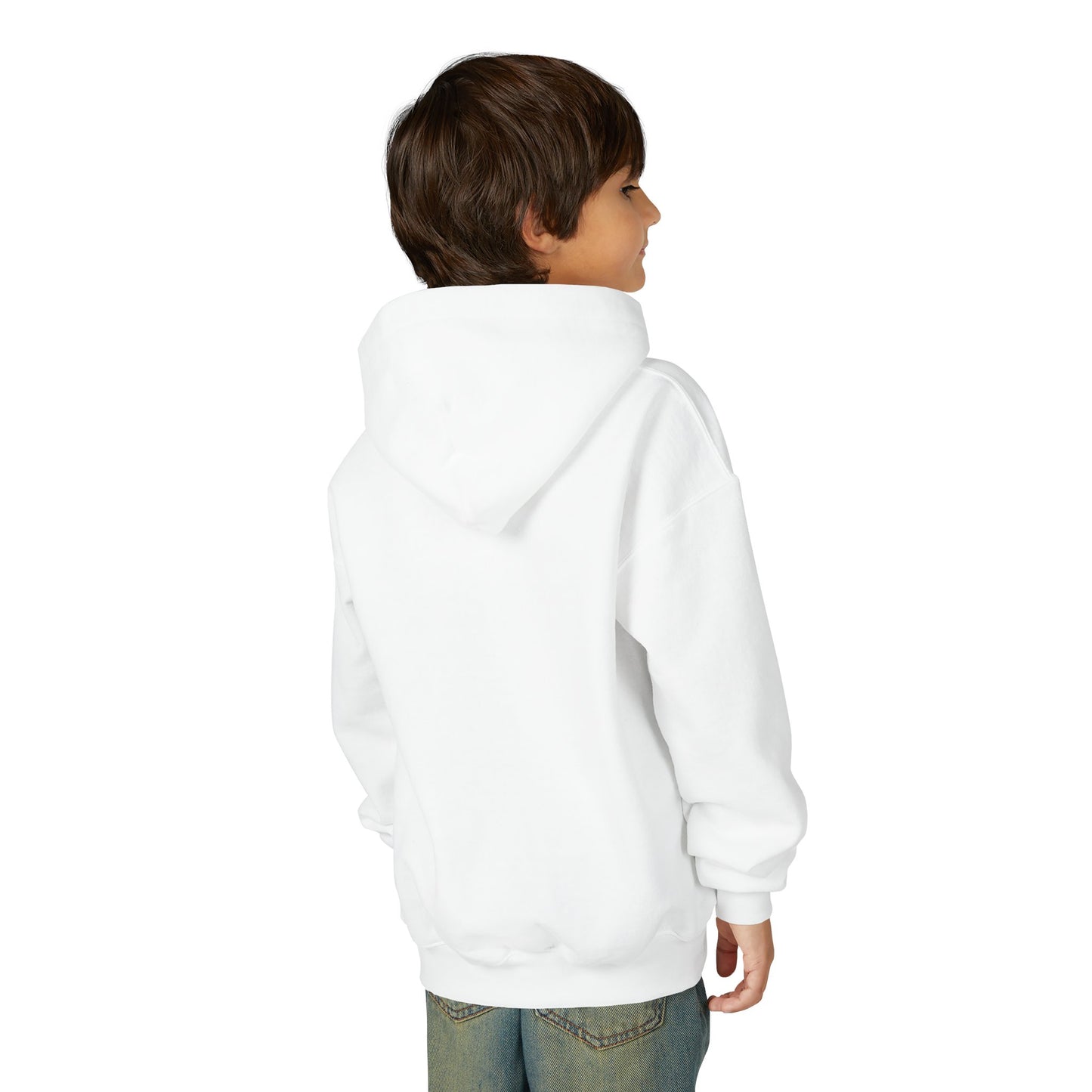 Youth Heavy Blend Hooded Sweatshirt - Fun Dinosaur Design